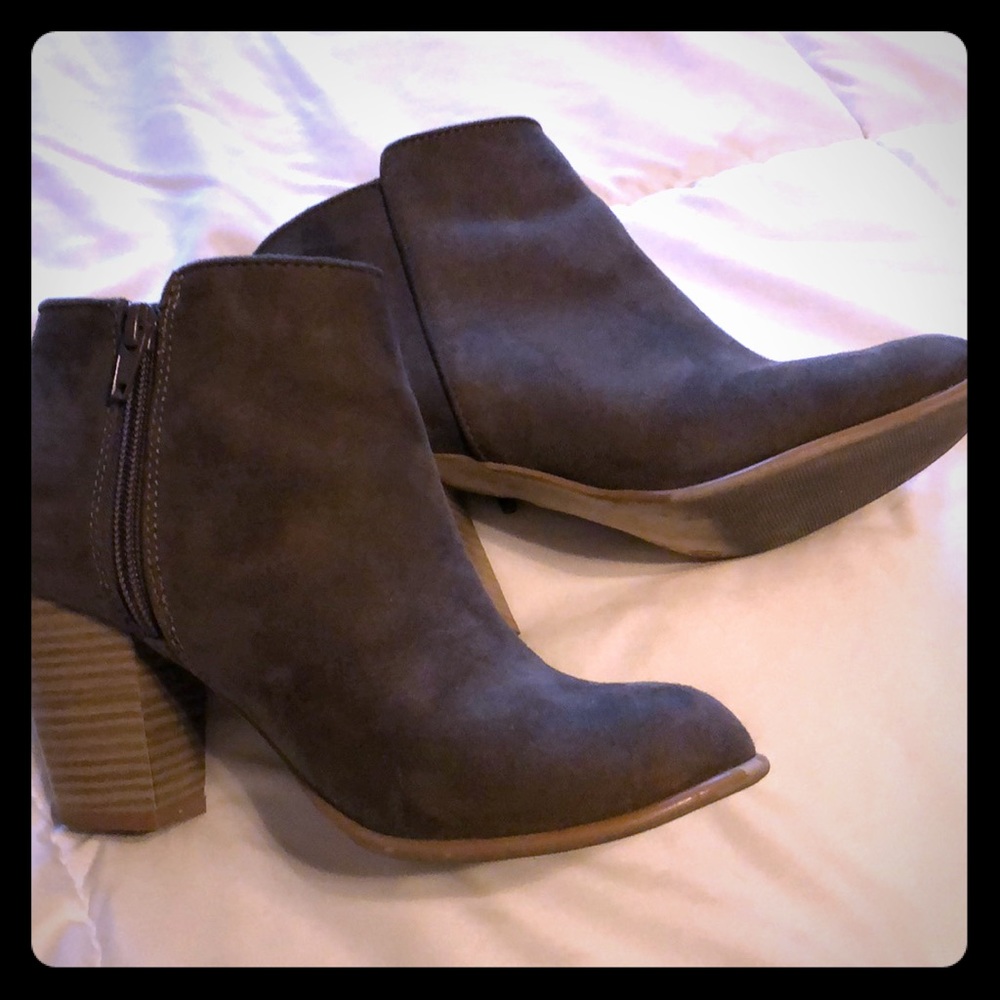 Olive green booties